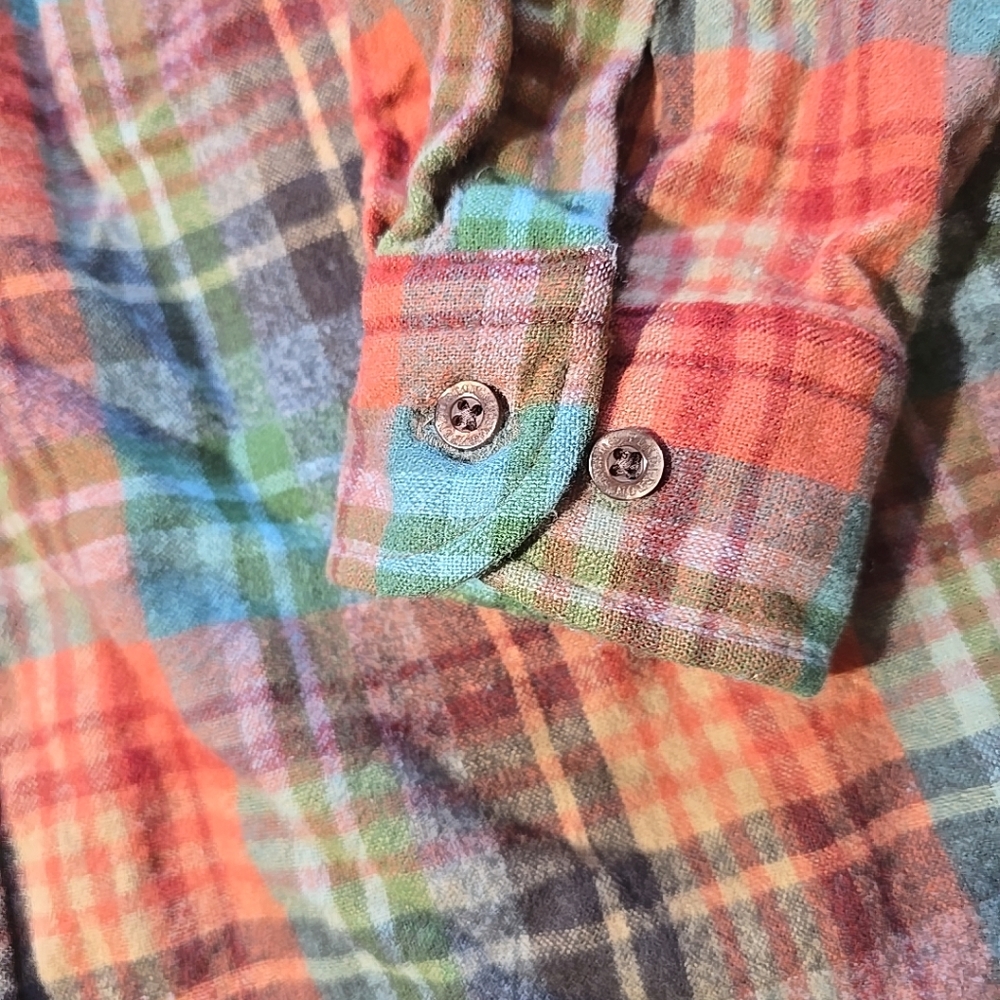 Pendleton Elbow Patch Plaid Trail 100% Wool Flann… - image 4